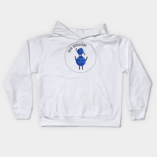 Big Sibling Blueberry Kids Hoodie